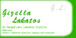 gizella lakatos business card